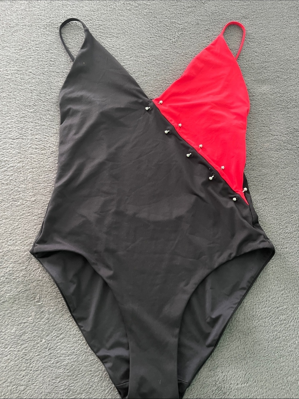 Super edgy swimsuit/bodysuit with piercings new